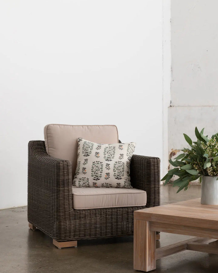 Provence Outdoor Armchair - Espresso - Archive Sale Rustic Charm Interiors