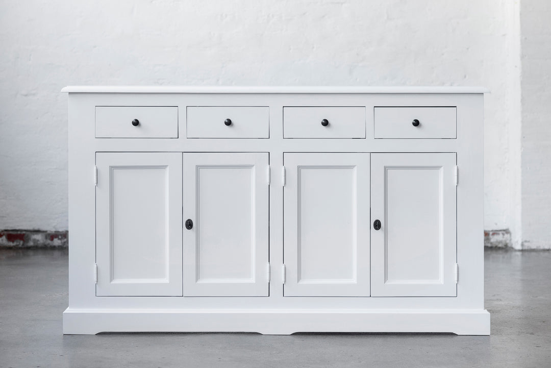 French Window Cabinet - Polar White