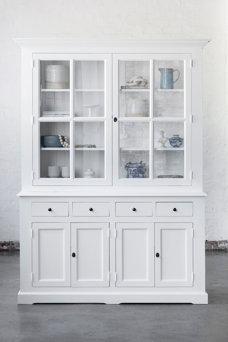 French Window Cabinet - Polar White