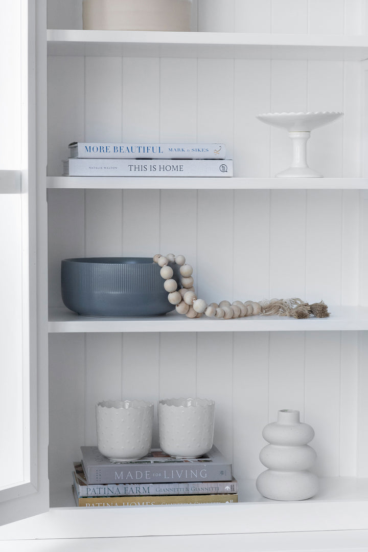 French Window Cabinet - Polar White