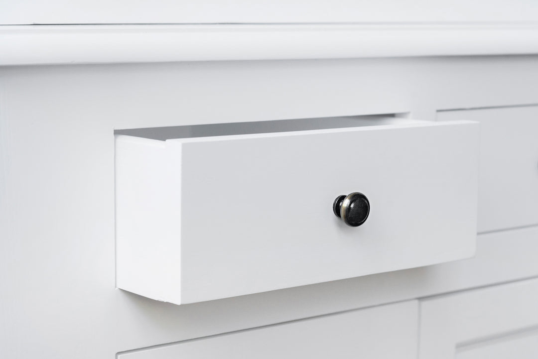 French Window Cabinet - Polar White