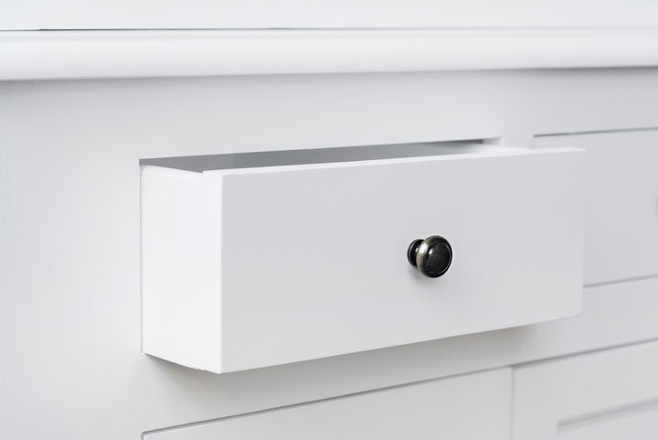 French Window Cabinet - Polar White