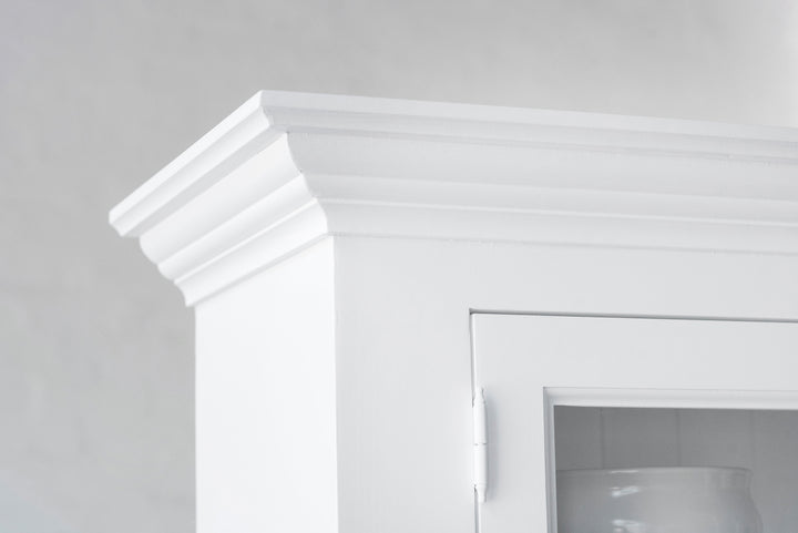 French Window Cabinet - Polar White