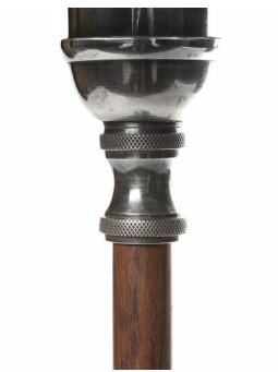 Brentwood Lamp in Antique Silver