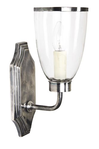 Banks Sconce in Antique Silver