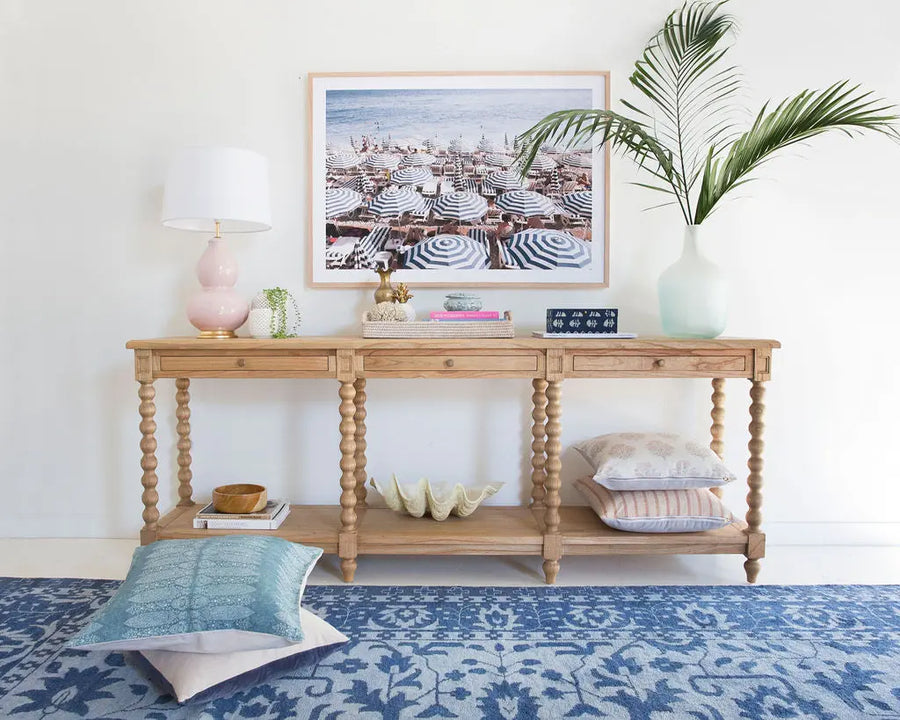 Barley Twist Console - Three Drawers Rustic Charm Interiors