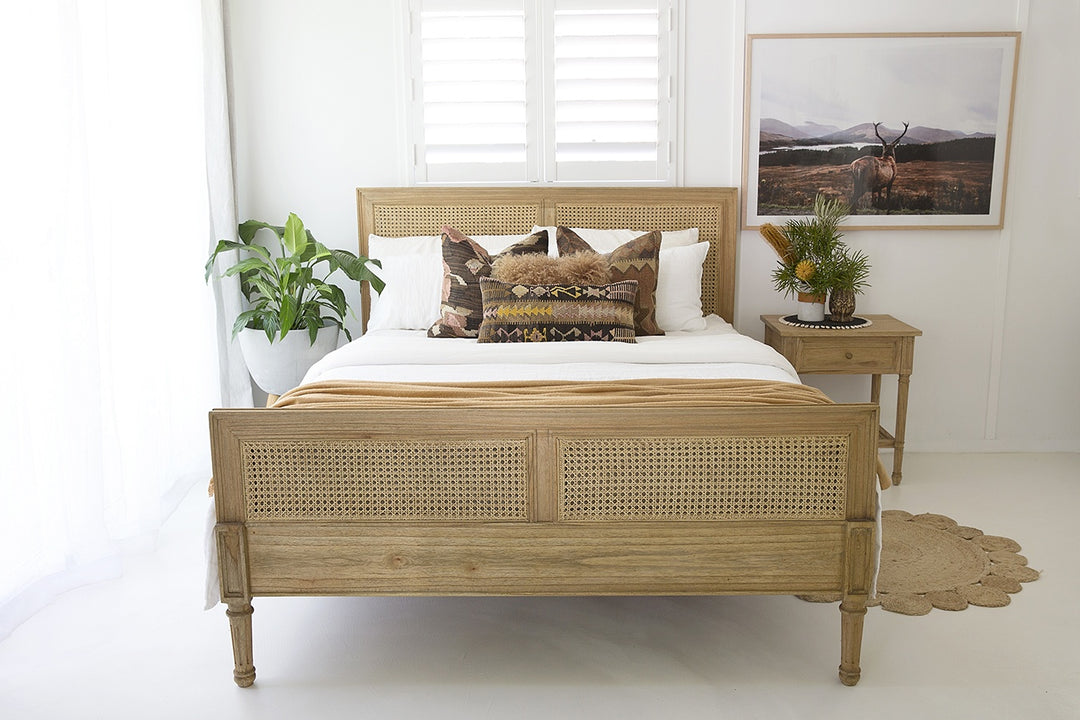Coralie Bed in Natural - Queen