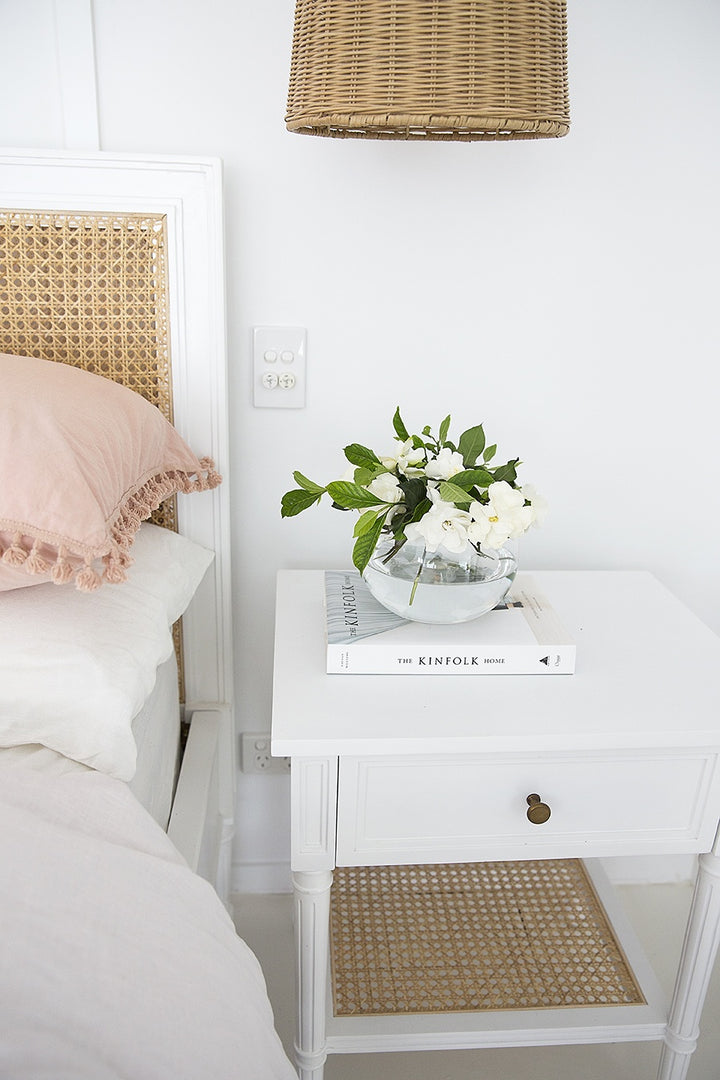 Coralie Bedside in White
