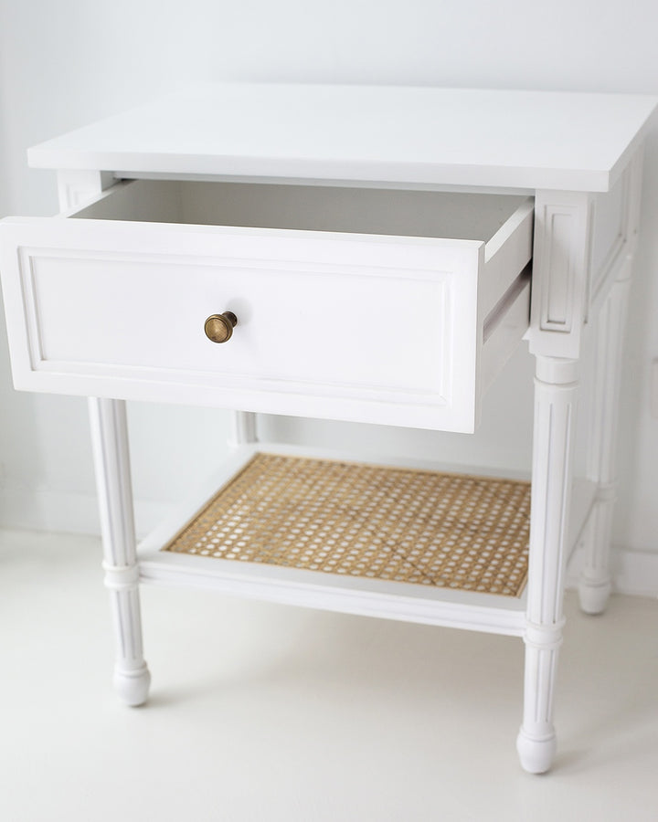 Coralie Bedside in White
