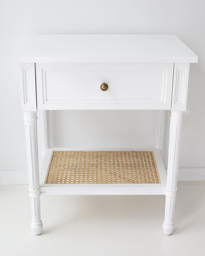 Coralie Bedside in White