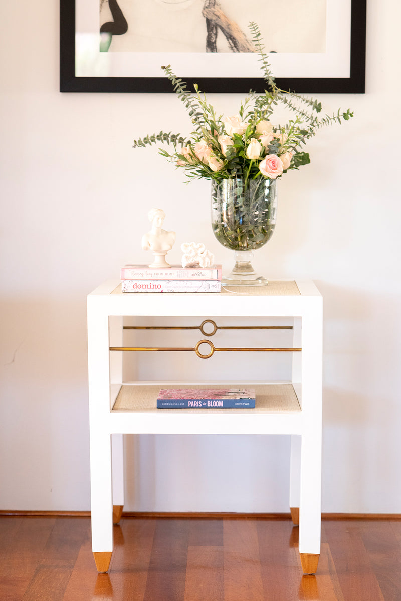St Barts Side table - white painted timber