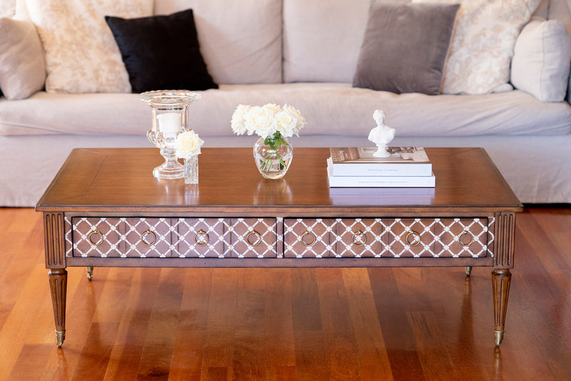 Louis French style rectangle coffee table