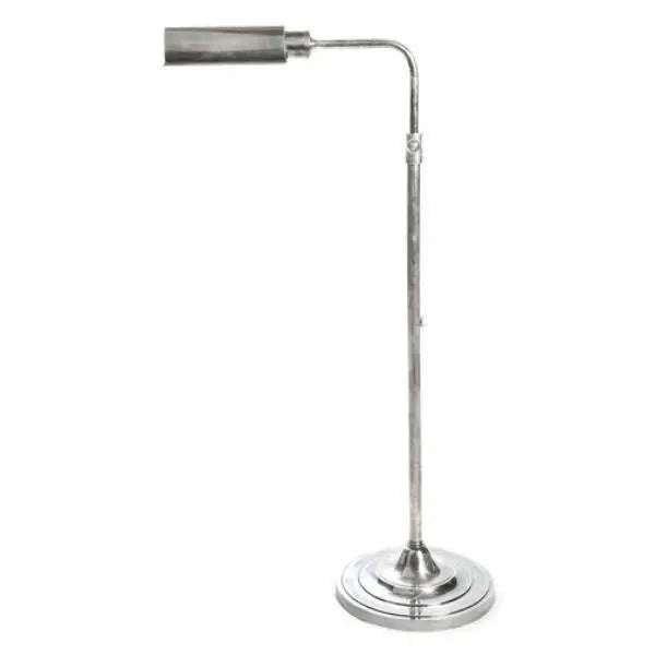 Brooks Floor Lamp in Antique Silver