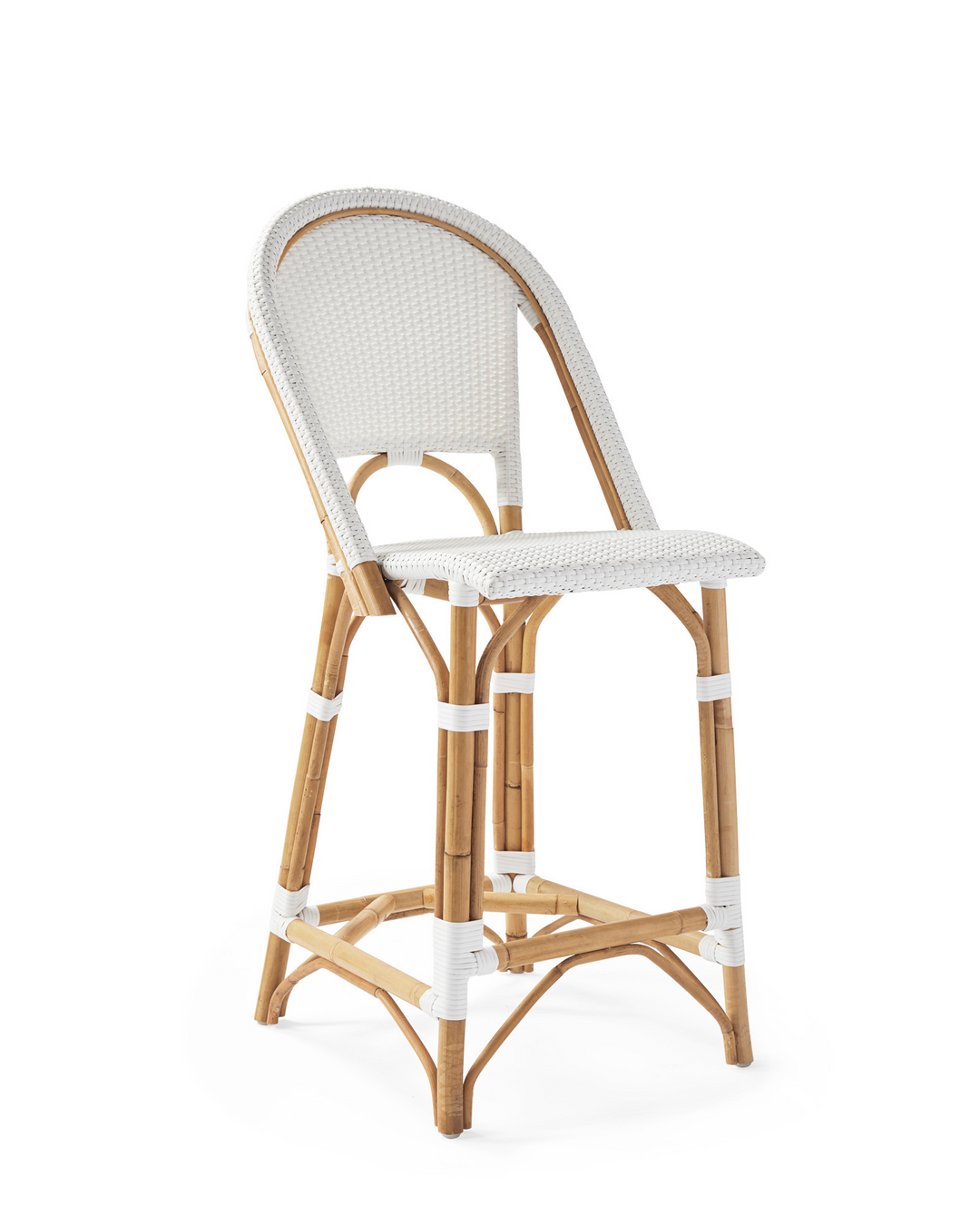 French Bistro Stool - Natural - White